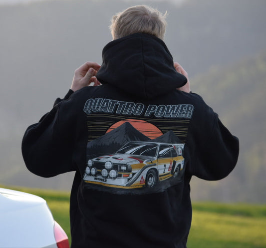 Quattro Power Oversized Hoodie Front- & Backprint