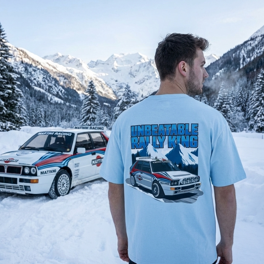 "Unbeatable Rally King" Oversized Shirt